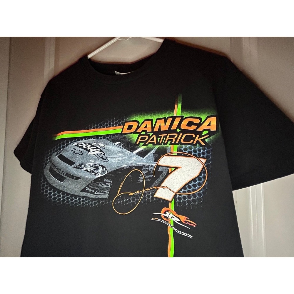 Vintage Nascar Danica Patrick Go Daddy Racing Double Sided‎ T-Shirt Mens Medium